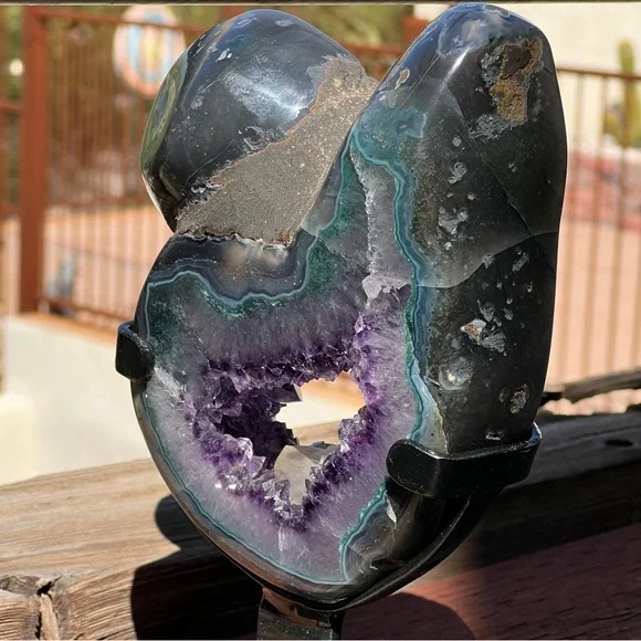 Purple Amethyst with Calcite ππ PAC12 - Picture 5 of 6